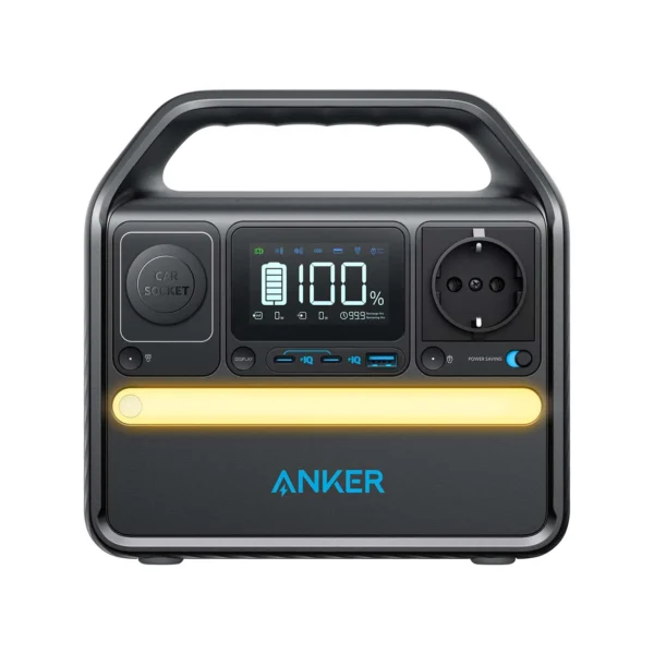 Anker 522 Portable Power Station, 320Wh / 300W AC, LiFePO4, Black (A1721311)