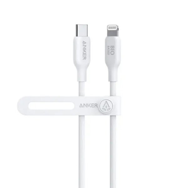 Anker 542 Flow USB-C to Lightning Cable - 3ft (0.9m), Silicone ,white