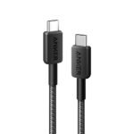 Anker 322 USB-C to USB-C Cable - 3ft (0.9m), Braided Nylon, Black