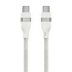 Anker USB-C to USB-C Cable 240W - 3ft (0.9m),Upcycled Braided Nylon ,white