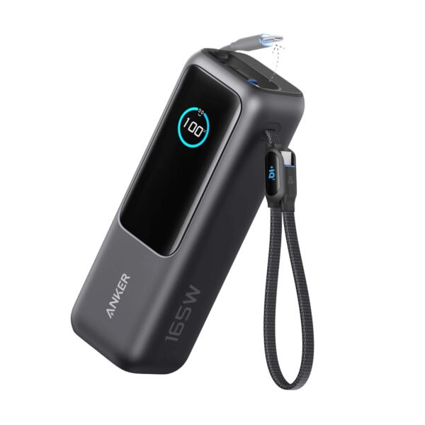 Anker Zolo Power Bank, 25,600mAh, 165W Max Output, PD 3.1, Black (A1695H11)