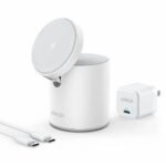 Anker 623 Magnetic Wireless Charger (MagGo), 2-in-1, 12.5W Total, White (B2568321)