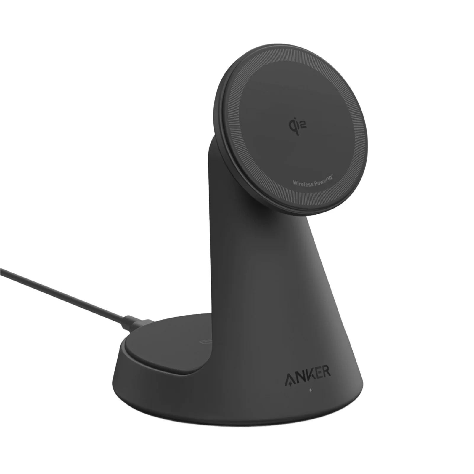 Anker 632 Magnetic Wireless Charging Station (MagGo), 2-in-1, 12.5W, Black (A25M7H11) (1) Anker 632 Magnetic Wireless Charging Station (MagGo), 2-in-1, 12.5W, Black (A25M7H11) - Image 1