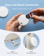 Anker MagGo 3-in-1 Wireless Charger, 15W Total Output, USB-C Connector, Black (A83D1HA1) - Image 3