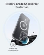 Anker MagGo Phone Case (Clear) for iPhone 15 Pro Max, MagSafe Compatible (A90A8H01) - Image 3