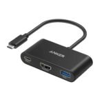 Anker PowerExpand 3-in-1 USB-C Hub, 4K@30Hz, 60W PD, Black (A8339HA1)