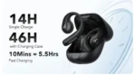 Anker Soundcore AeroFit Pro Open-Ear Earbuds, Black (A3871H11) - Image 4