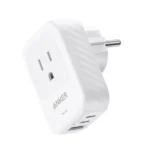 Anker Travel Adapter (5-in-1), 15W, 3x USB/PD Ports + 2x AC Outlets, White (A92A2321) - Image 2
