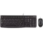 LOGITECH Desktop MK120 Combo (K120 Keyboard + M100 Mouse), Black (920-002546)