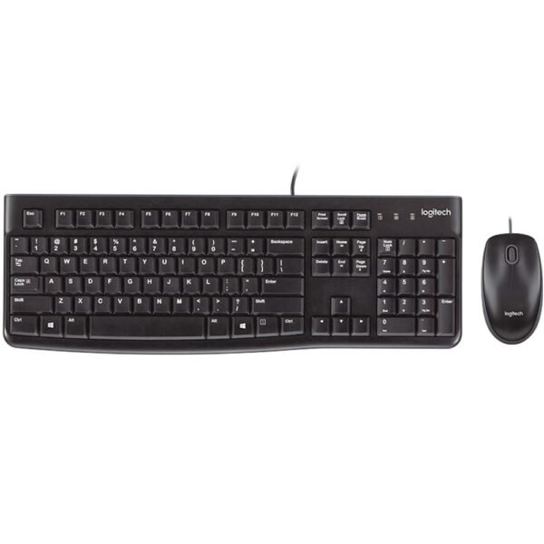 LOGITECH Desktop MK120 Combo (K120 Keyboard + M100 Mouse), Black (920-002546)