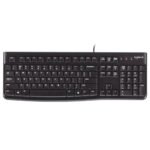 LOGITECH K120 Corded USB Keyboard, Black (920-002495)