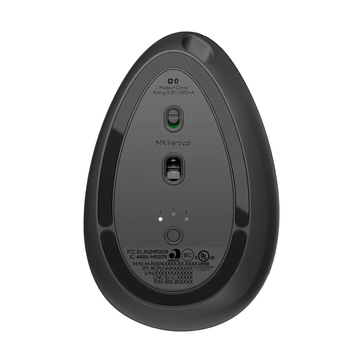 LOGITECH MX Vertical Advanced Ergonomic Mouse, Graphite (910-005448 ...