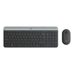 LOGITECH Slim Wireless Keyboard and Mouse Combo MK470, Graphite (920-010069)