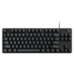 Logitech G413 TKL SE Corded Mechanical Gaming Keyboard - TKL (Tenkeyless), Tactile Switches, White LED, ARA Layout (920-010809)