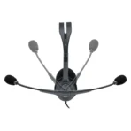 Logitech H111 Wired Stereo Headset - Single 3.5mm Plug, On-Ear, Noise-Cancelling Mic - Black (981-000593) - Image 3