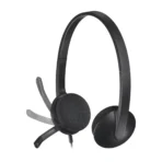 Logitech H340 Corded USB-A Headset - Digital Stereo, Noise-Cancelling Bi-directional Mic - Black (981-000475) - Image 3