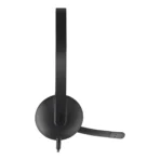 Logitech H340 Corded USB-A Headset - Digital Stereo, Noise-Cancelling Bi-directional Mic - Black (981-000475) - Image 4