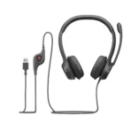 Logitech H390 Corded USB-A Headset - 30mm Drivers, Noise-Cancelling Mic, On-Ear - Black (981-000406) - Image 4