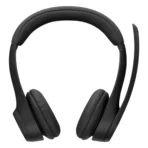 Logitech Zone 300 Wireless Bluetooth Headset - On-Ear, 30mm Drivers ,Dual Noise-Cancelling Mic - Midnight Black (981-001407) - Image 2