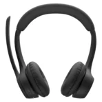 Logitech Zone 300 Wireless Bluetooth Headset - On-Ear, 30mm Drivers ,Dual Noise-Cancelling Mic - Midnight Black (981-001407) - Image 5