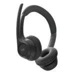 Logitech Zone 300 Wireless Bluetooth Headset - On-Ear, 30mm Drivers ,Dual Noise-Cancelling Mic - Midnight Black (981-001407) - Image 4