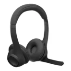 Logitech Zone 300 Wireless Bluetooth Headset - On-Ear, 30mm Drivers ,Dual Noise-Cancelling Mic - Midnight Black (981-001407) - Image 3