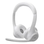 Logitech Zone 300 Wireless Bluetooth Headset - On-Ear, 30mm Drivers, Dual Noise-Cancelling Mic - Off-White (981-001417)