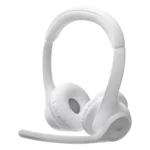 Logitech Zone 300 Wireless Bluetooth Headset - On-Ear, 30mm Drivers, Dual Noise-Cancelling Mic - Off-White (981-001417)