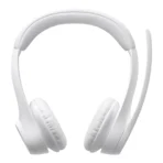 Logitech Zone 300 Wireless Bluetooth Headset - On-Ear, 30mm Drivers, Dual Noise-Cancelling Mic - Off-White (981-001417) - Image 2