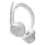 Logitech Zone 300 Wireless Bluetooth Headset - On-Ear, 30mm Drivers, Dual Noise-Cancelling Mic - Off-White (981-001417) - Image 4